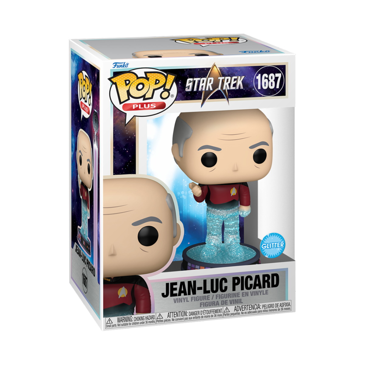 STAR TREK: TRANSPORTER - POP FUNKO VINYL FIGURE 1687 PICARD 9CM
