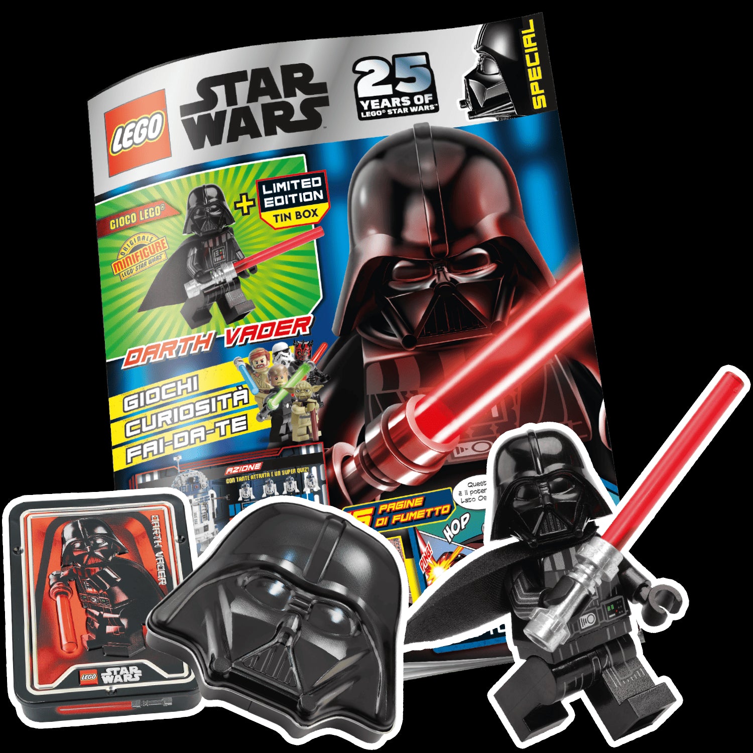 LEGO STAR WARS SPECIALE N.1 - DARTH VADER + LIMITED TIN BOX