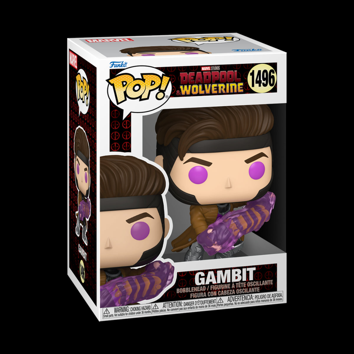 MARVEL: DEADPOOL&WOLVERINE - POP FUNKO VINYL FIGURE 1496 GAMBIT 9 CM