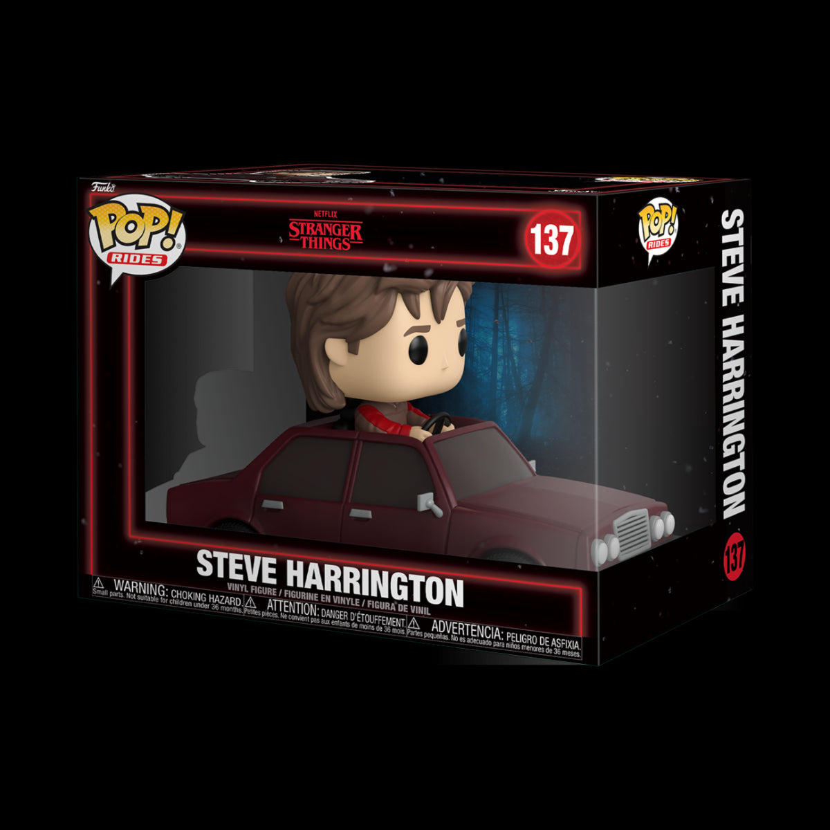 STRANGER THINGS - POP FUNKO RIDE VINYL FIGURE 137 STEVE HARRINGTON (IN CAR) 15CM