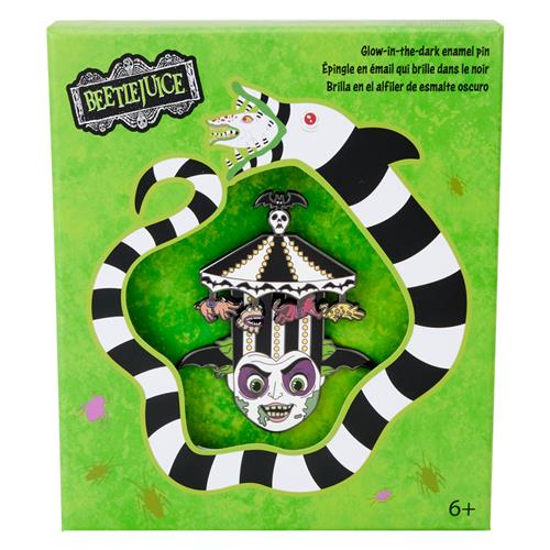 BEETLEJUICE - COLLECTOR PIN - CAROUSEL HAT SLIDING