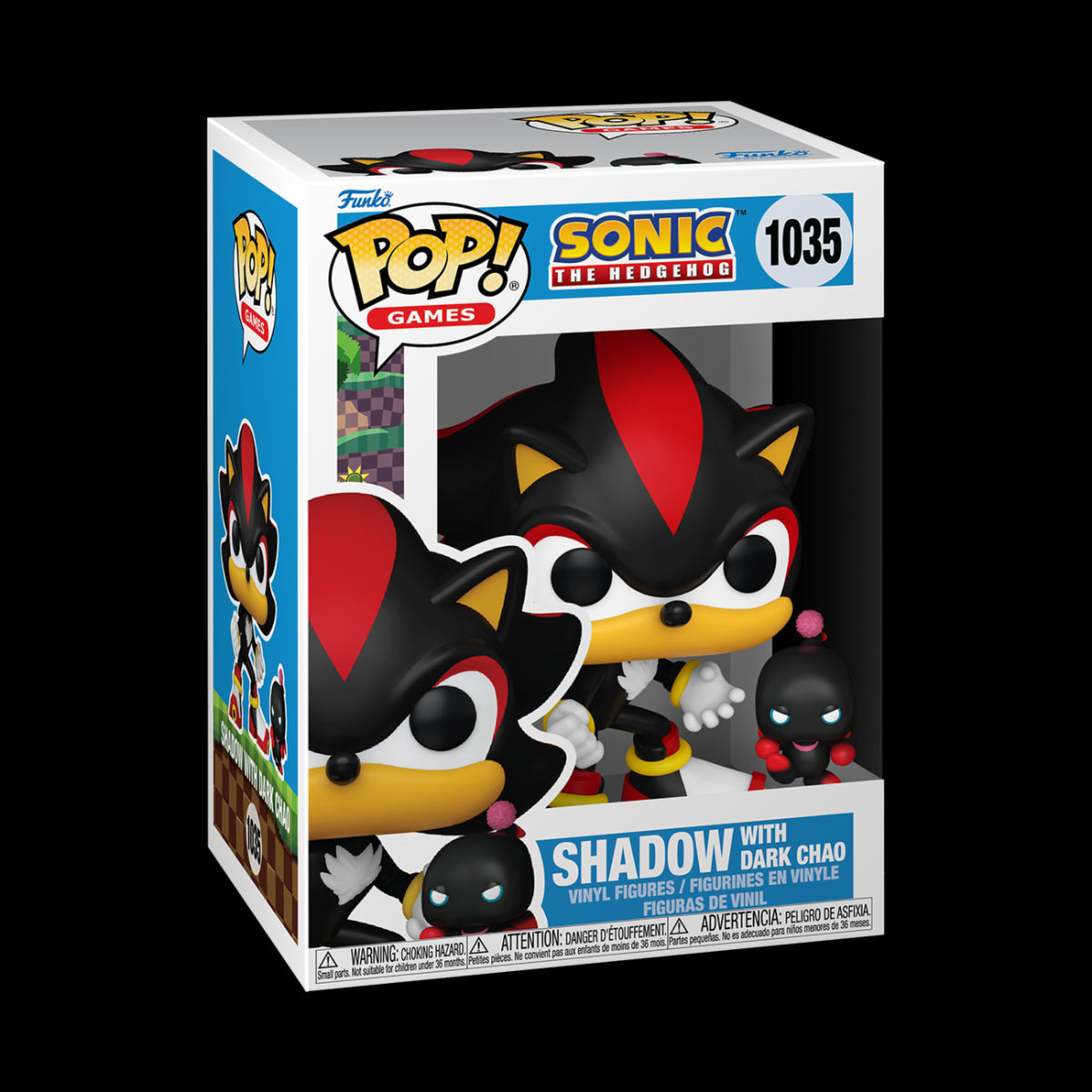 SONIC THE HEDGEHOG - POP & BUDDY FUNKO VINYL FIGURE 1035 SHADOW W/ DARK CHAO 9CM