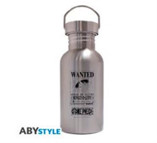 ABYTAB066 - ONE PIECE - BOTTIGLIA D'ACCIAIO CANTEEN - WANTED LUFFY