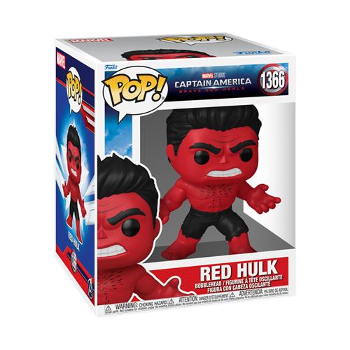 MARVEL: CAPTAIN AMERICA BRAVE NEW WORLD - POP FUNKO SUPER VINYL FIGURE 1366 RED HULK