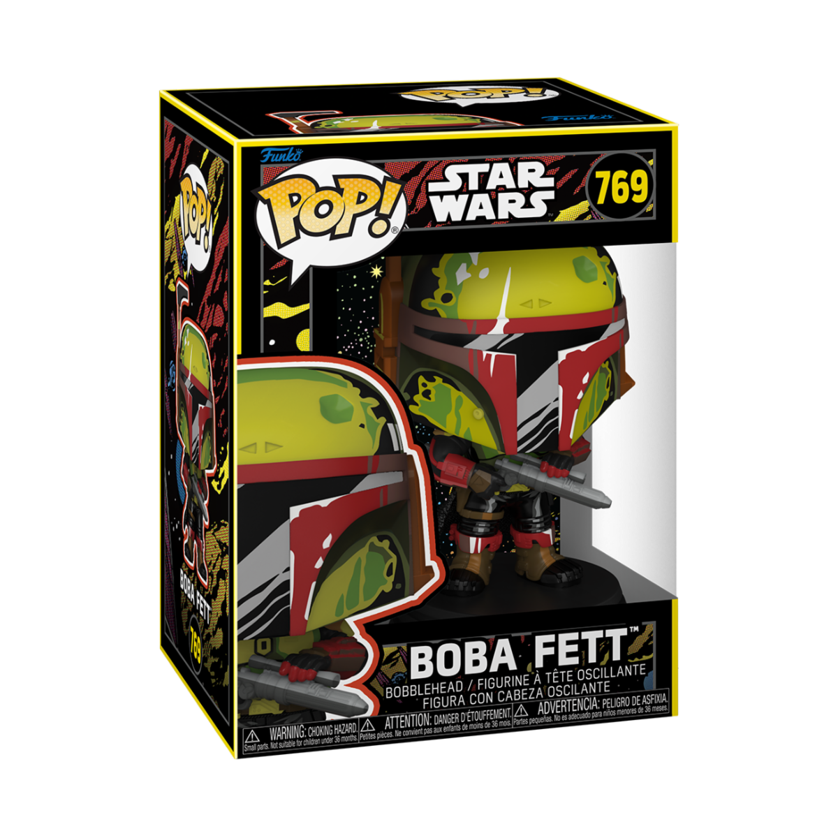 STAR WARS: THE BOOK OF BOBA FETT - POP FUNKO VINYL FIGURE 769 BOBA FETT (RETRO) 9CM