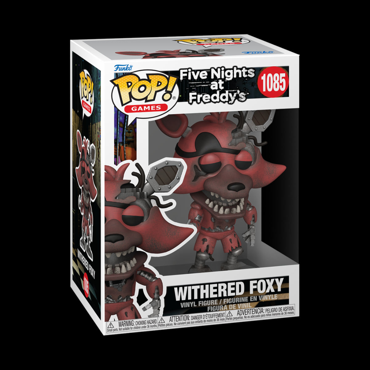 FIVE NIGHTS AT FREDDY'S - POP FUNKO VINYL FIGURE 1085 WITHERED FOXY 9CM