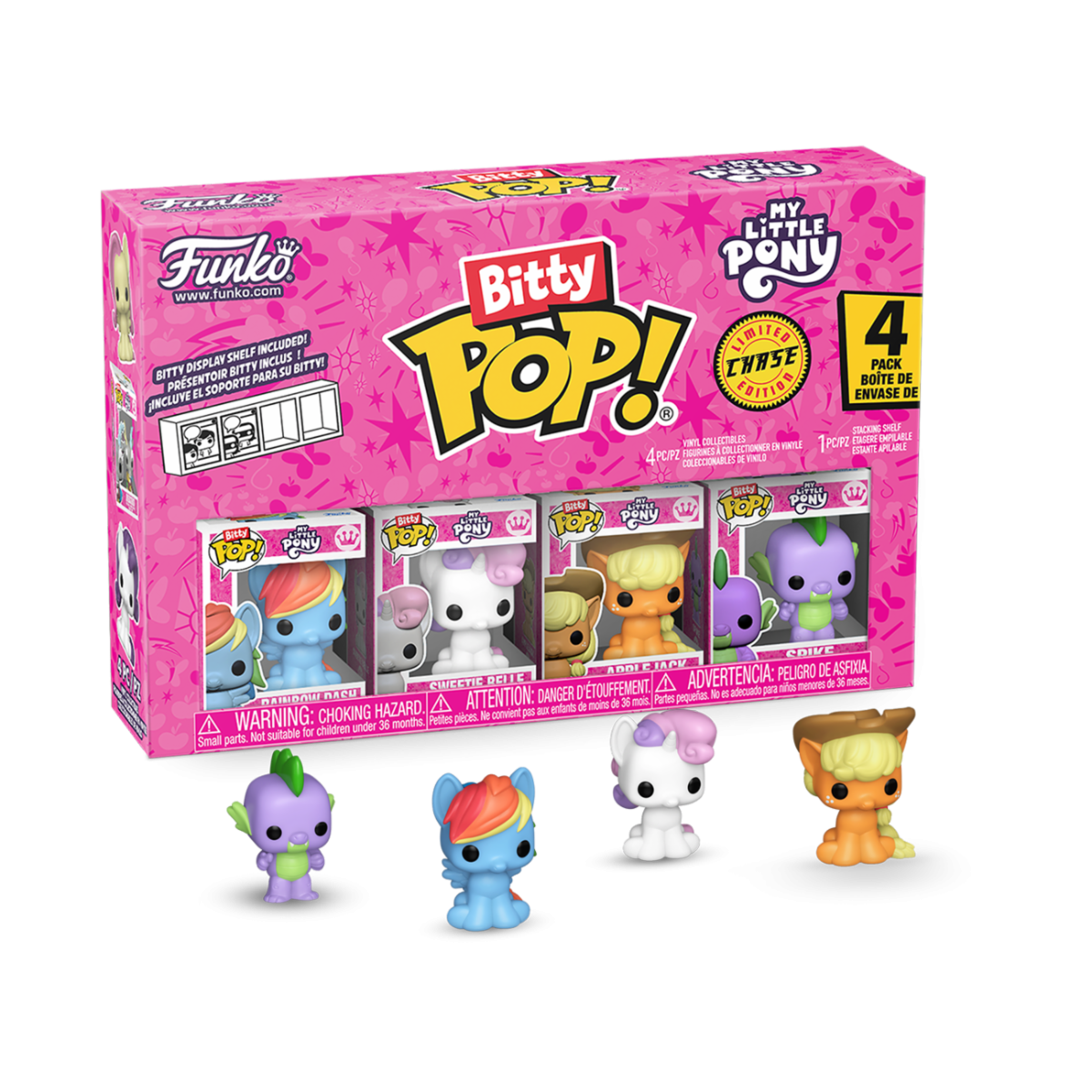 92501 - MY LITTLE PONY - POP FUNKO BITTY VINYL FIGURE - RAINBOW DASH (4PK)