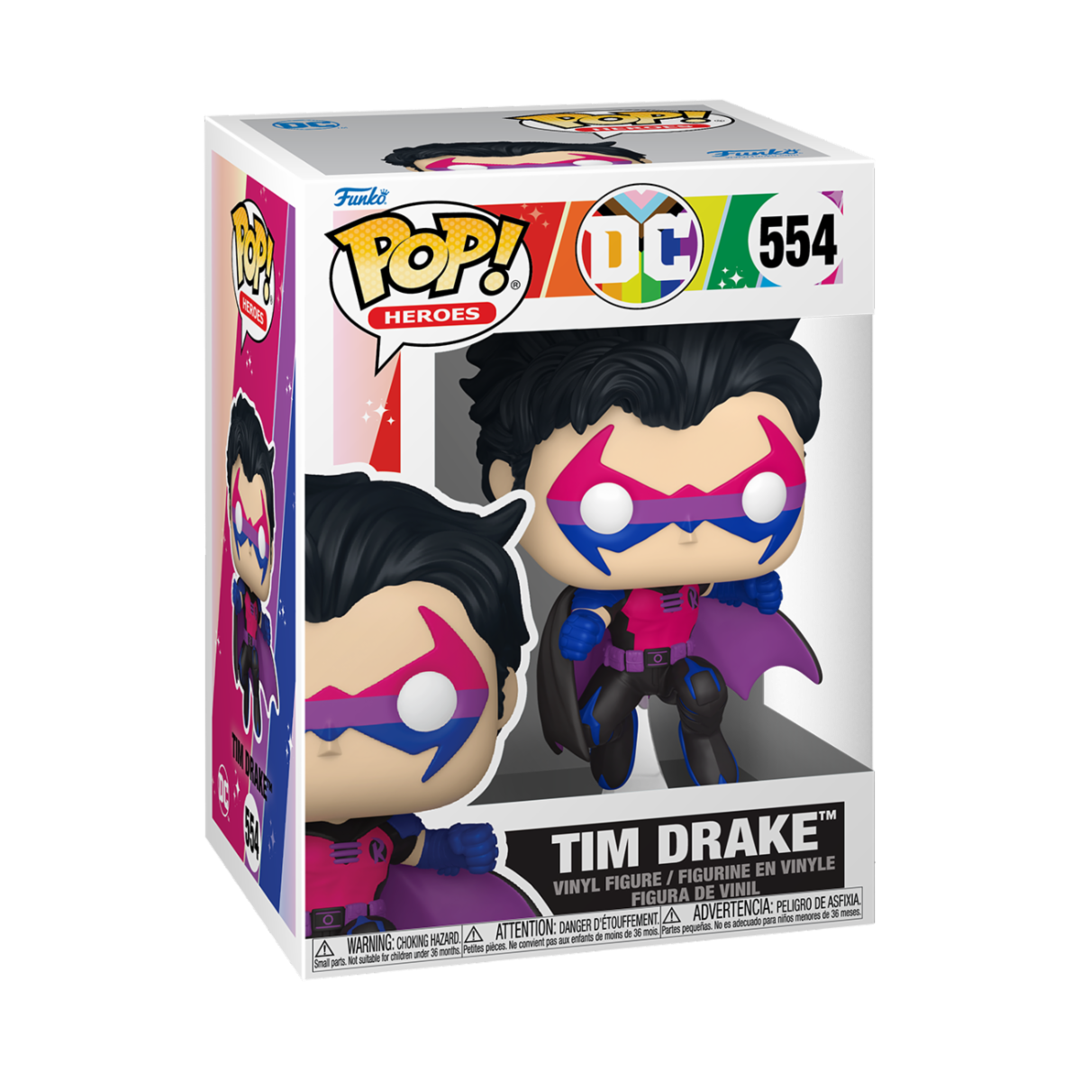 DC COMICS: PRIDE 2025 - POP FUNKO VINYL FIGURE 554 TIM DRAKE 9CM