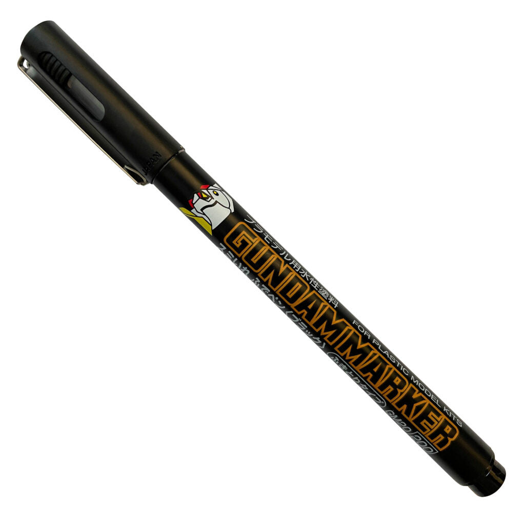 GUNDAM MARKER - GM-20 - BLACK (BRUSH TYPE) - EXTRA FINE FELT-TIP PEN