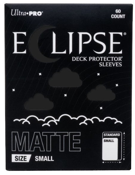 16690 - 60 ECLIPSE DECK PROTECTOR SLEEVES - SMALL - MATTE - JET BLACK