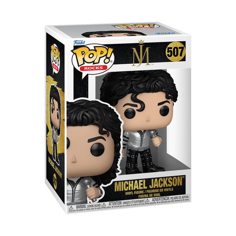 MICHAEL JACKSON S5 - POP FUNKO VINYL FIGURE 507 MICHAEL JACKSON (BAD TOUR) (MT) 9CM