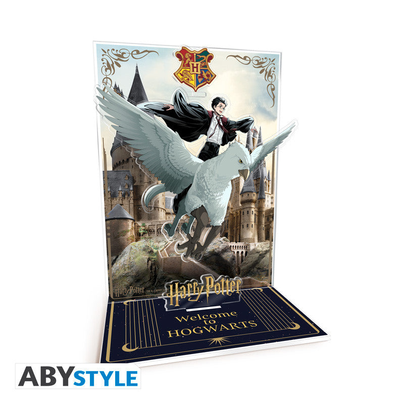 ABYACF217 - HARRY POTTER - ACRYL DIORAMA - HARRY & BUCK IN HOGWARTS