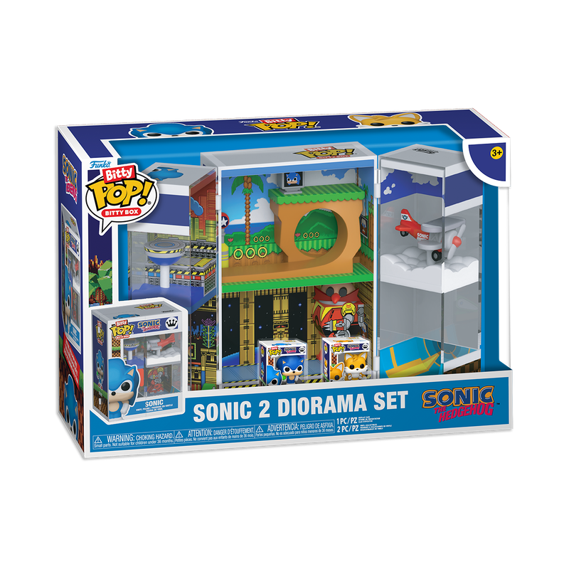 SONIC - POP FUNKO BITTY BOXES VINYL FIGURE - SONIC 2 DIORAMA SET