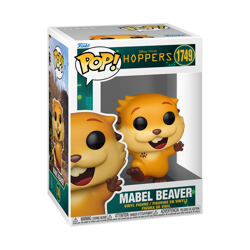DISNEY: PIXAR HOPPERS - POP FUNKO VINYL FIGURE 1749 MABEL BEAVER W/CHASE (ASSORTMENT 6PZ) 9CM