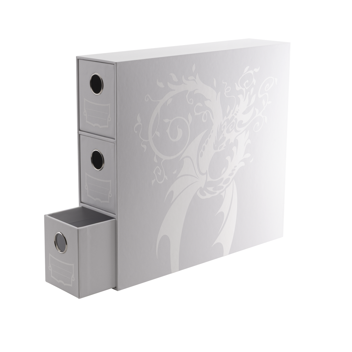 AT-33703 - PORTACARTE VERTICALE CON 3 CASSETTI - FORTRESS BIANCO