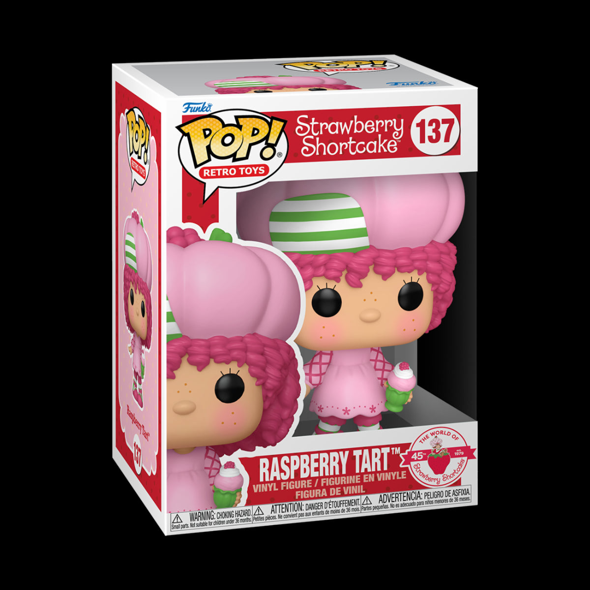RETRO TOYS - STRAWBERRY SHORTCAKE - POP FUNKO VINYL FIGURE 137 RASPBERRY TART 9CM