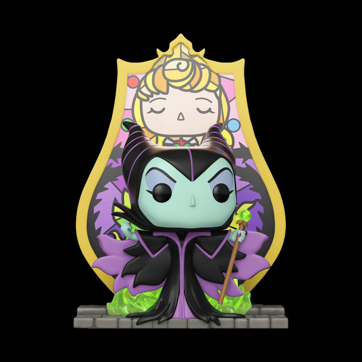 DISNEY: VILLAINS - POP FUNKO DELUXE VINYL FIGURE 1610 MALEFICENT(GLASS)