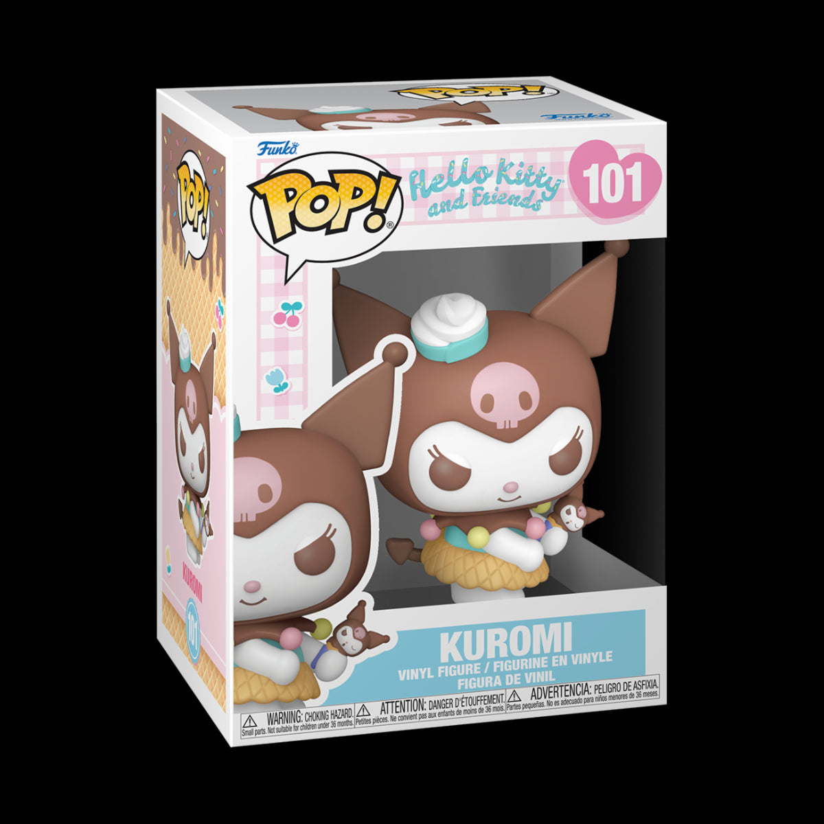 HELLO KITTY (ICE CREAM) - POP FUNKO VINYL FIGURE 101 KUROMI 9CM