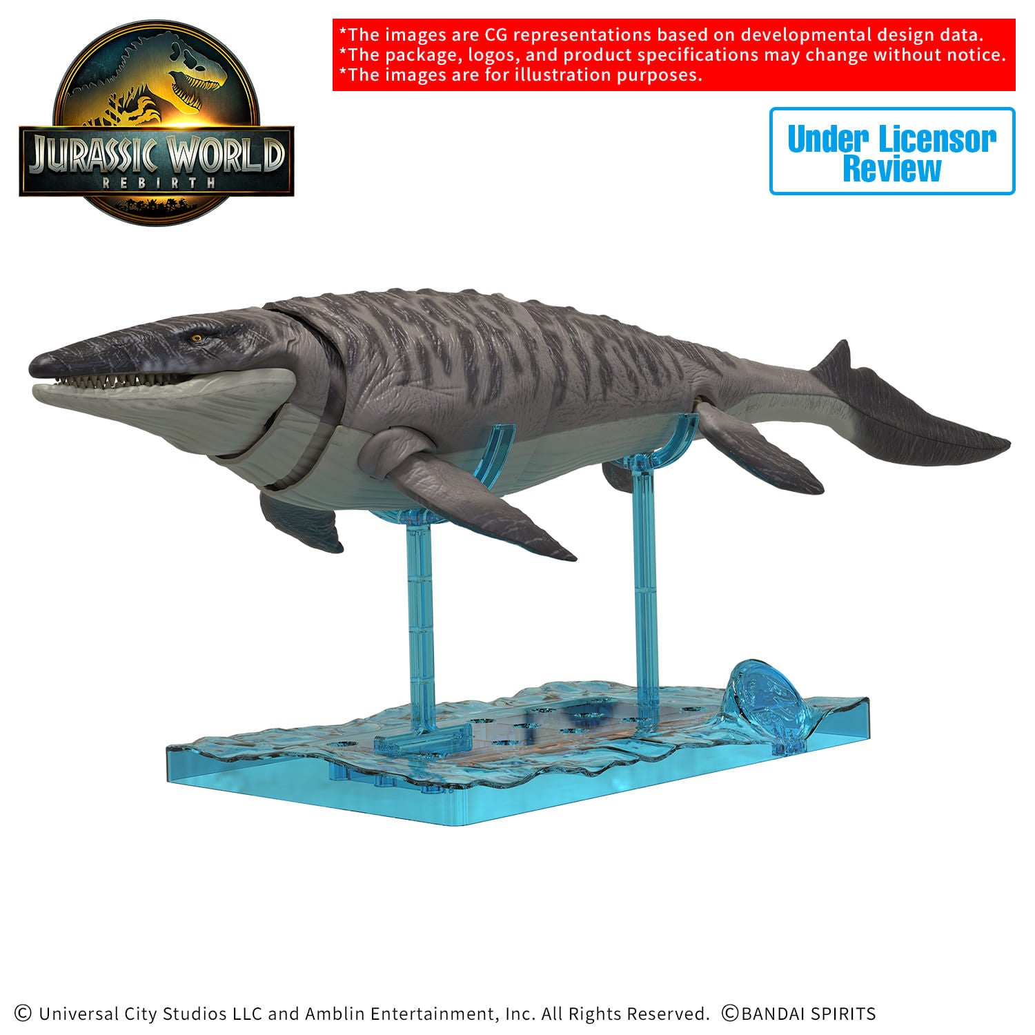 MK68826 - NBC UNIVERSAL - PLANNOSAURUS JURASSIC WORLD MOSASAURUS - MODEL KIT
