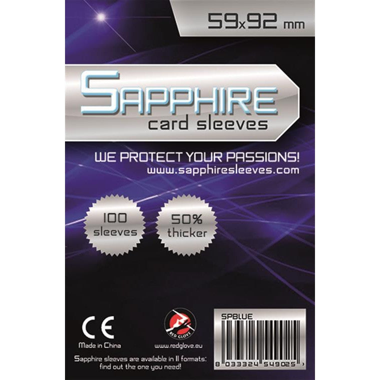 SAPPHIRE BLUE - 100 BUSTE PROTETTIVE 59X92MM