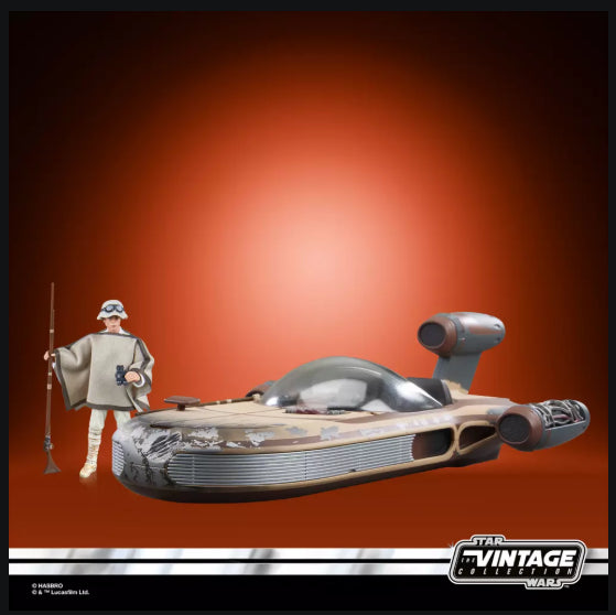 STAR WARS - VINTAGE COLLECTION - LUKE SKYWALKER & LANDSPEEDER - ACTION FIGURE 9.5CM