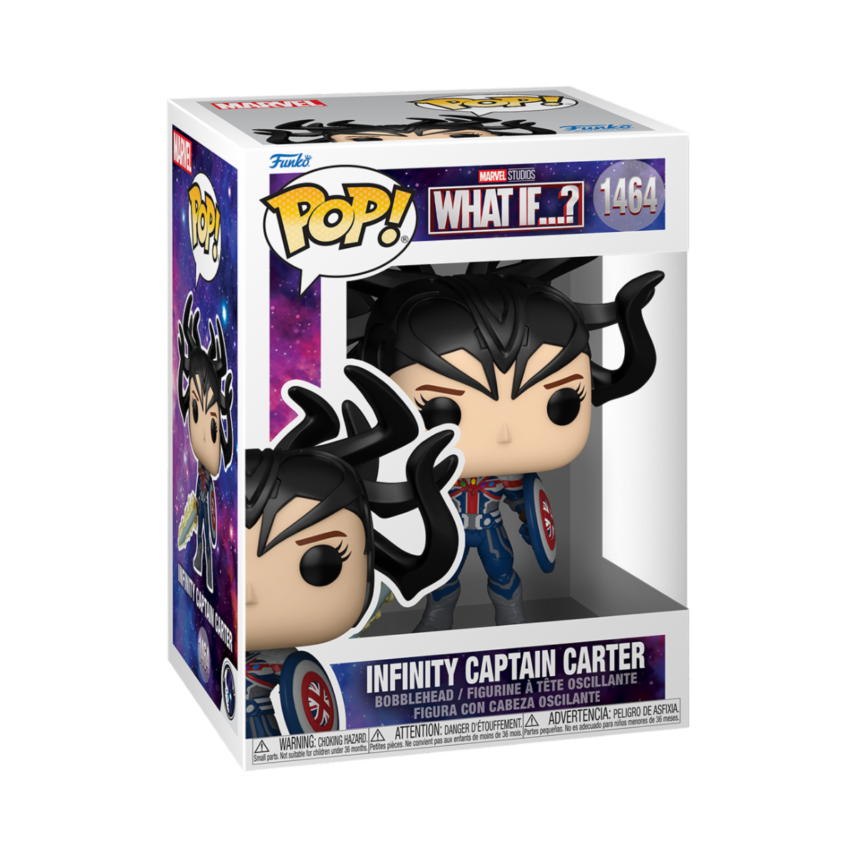 MARVEL: WHAT IF - POP FUNKO VINYL FIGURE 1464 INFINITY CAPTAIN CARTER 9CM