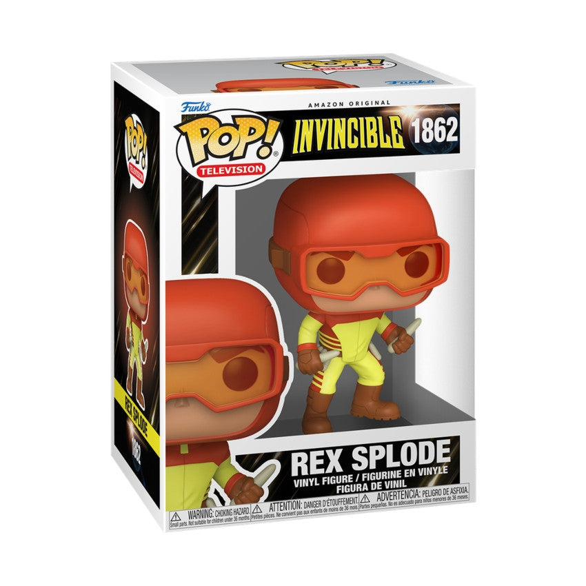 INVINCIBLE S2 - POP FUNKO VINYL FIGURE 1862 REX SPLODE W/CHASE (ASSORTMENT 6PZ) 9CM