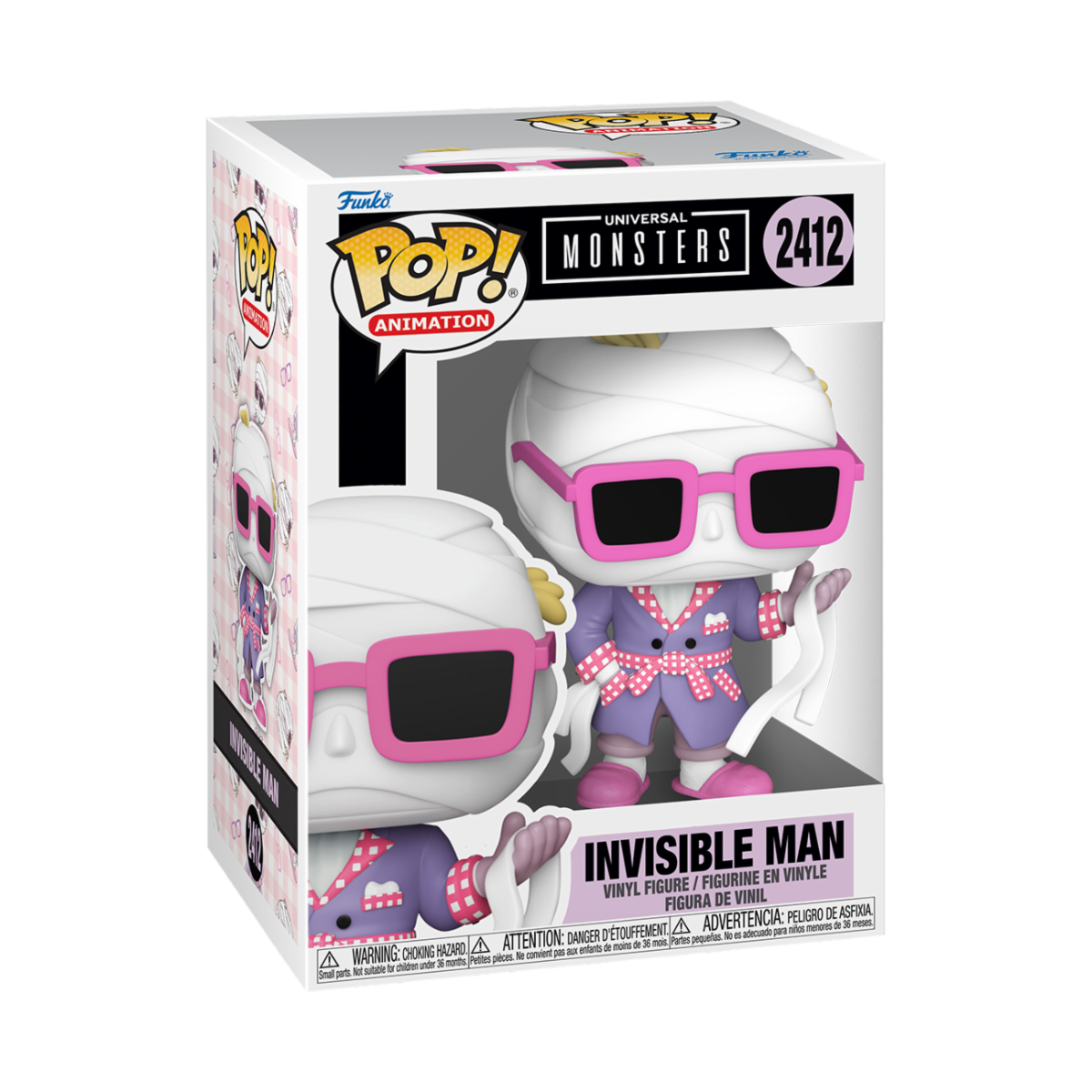 UNIVERSAL MONSTERS S6 - POP FUNKO VINYL FIGURE 2412 INVISIBLE MAN (ASSORTMENT 6PZ) 9CM