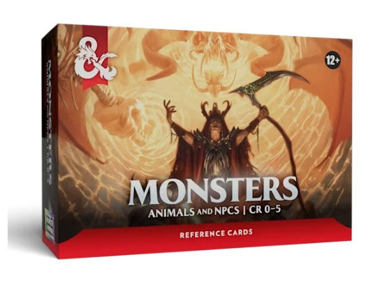 D&D 5.0 - CARTE INCANTESIMO - TROVE 6 (MONSTER CARDS CR 0-1) - ENG