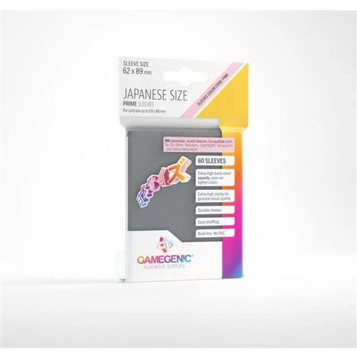 GGS10126ML - 60 JAPANESE SIZE PRIME SLEEVES - DARK GRAY