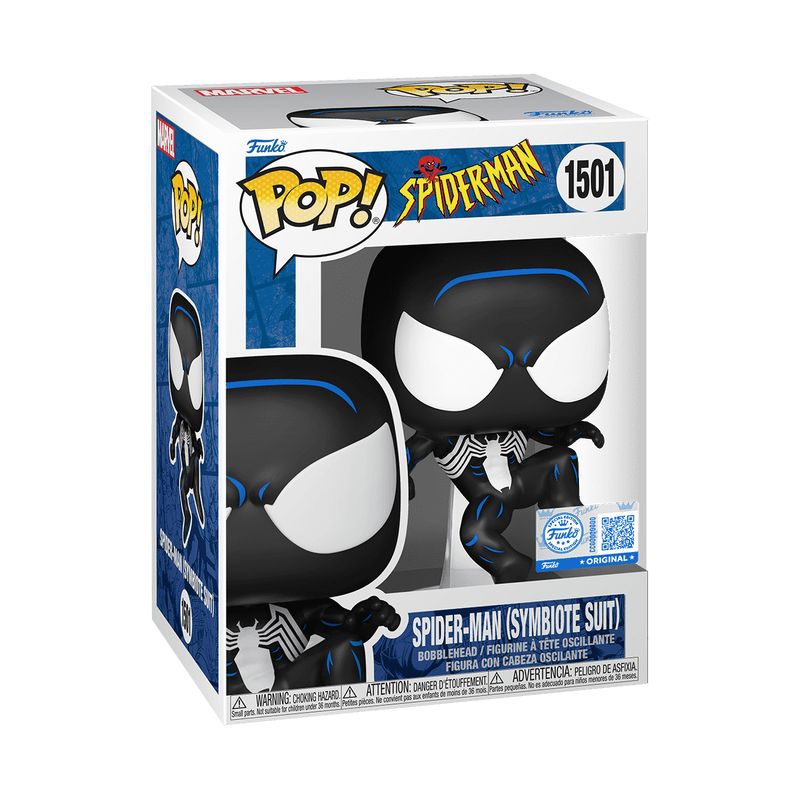 MARVEL: SPIDER-MAN - POP FUNKO VINYL FIGURE 1501 SPIDER-MAN (SYMBIOTE SUIT) 9CM FUNSIDE EXCL