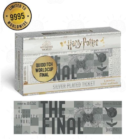83313 - HARRY POTTER - SILVER PLATED TICKET - QUIDDITCH WORLD CUP