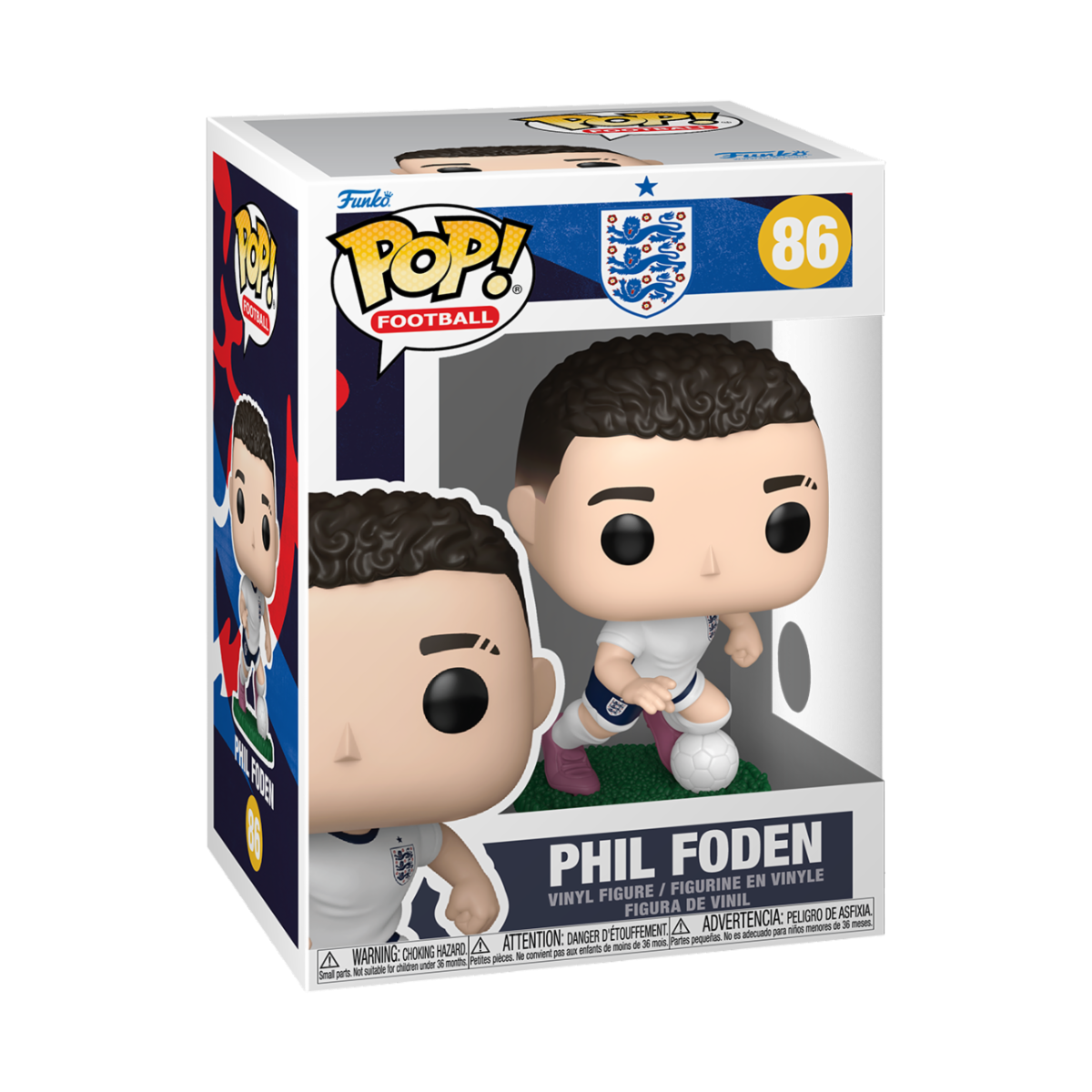 WORLD CUP 2026 - ENGLAND 2 - POP FUNKO VINYL FIGURE 86 PHIL FODEN 9CM
