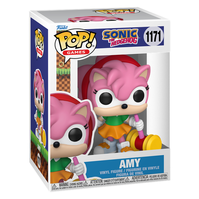 SONIC THE HEDGEHOG S10 - POP FUNKO VINYL FIGURE 1171 AMY ROSE W/CHASE (ASSORTMENT 6PZ) 9CM