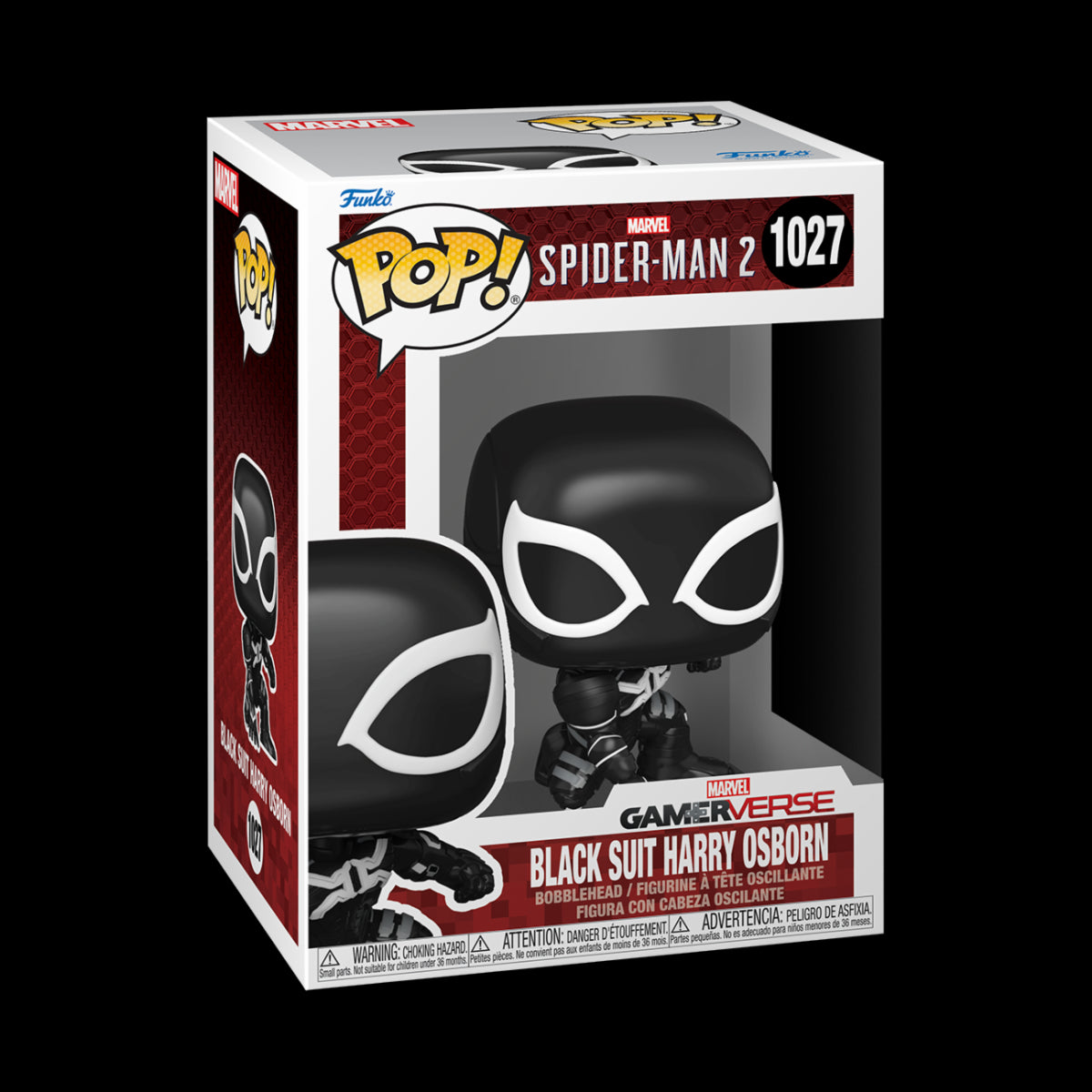 PLAYSTATION - SPIDER-MAN 2 - POP FUNKO VINYL FIGURE 1027 HARRY OSBORN (BLACK SUIT) 9CM