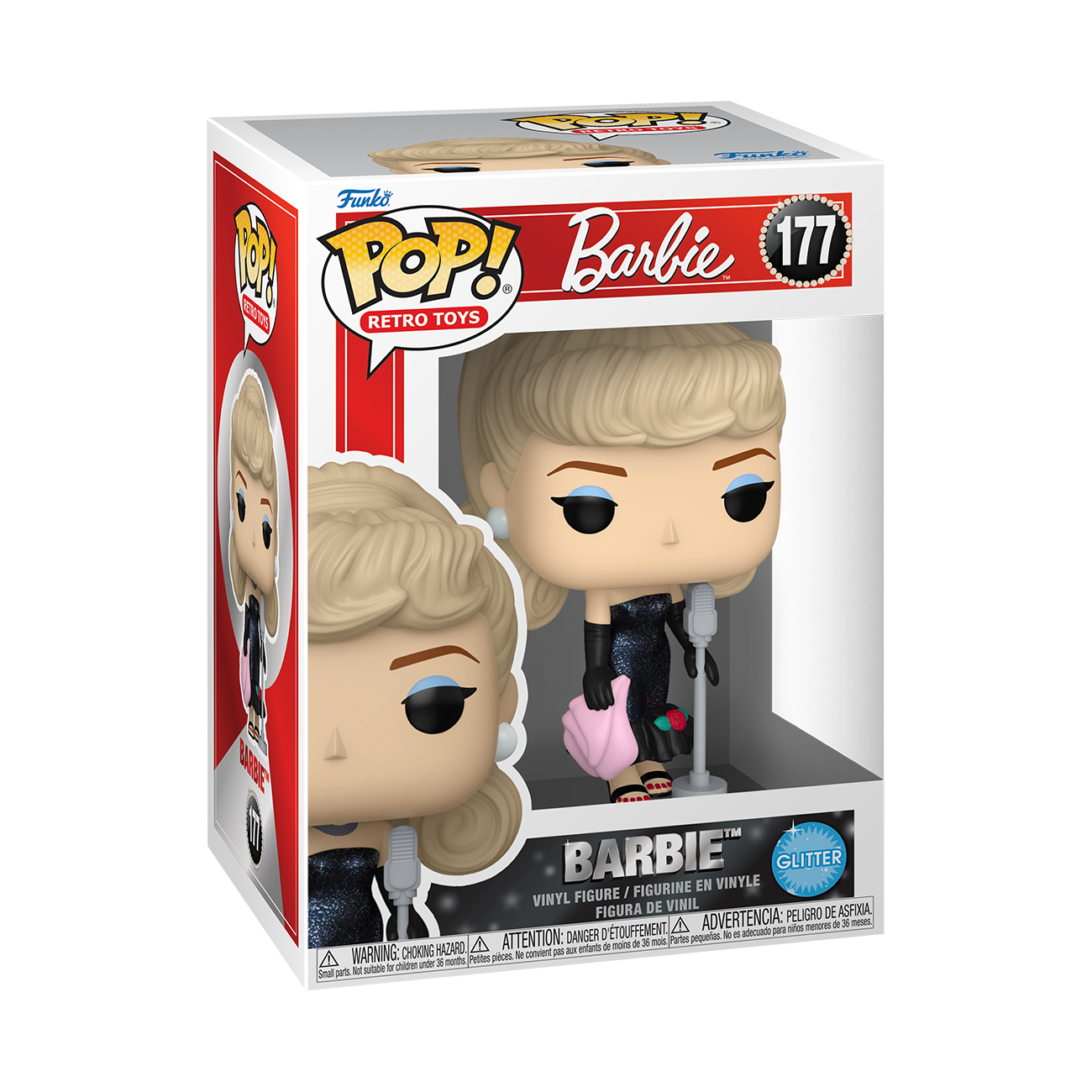 BARBIE S4 - POP FUNKO VINYL FIGURE 177 BARBIE (SOLO IN THE SPOTLIGHT) (GL) 9CM