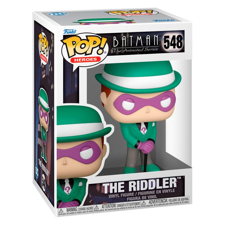 DC COMICS: BATMAN THE ANIMATED SERIES - POP FUNKO VINYL FIGURE 548 THE RIDDLER 9CM