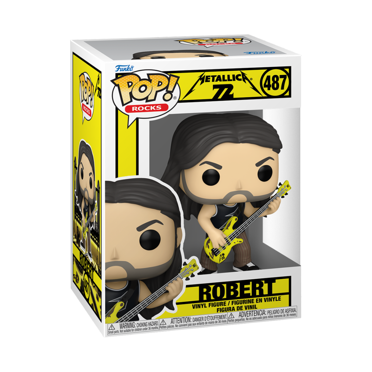 MUSIC: METALLICA - POP FUNKO VINYL FIGURE 487 ROBERT (72S CONCERT) 9CM