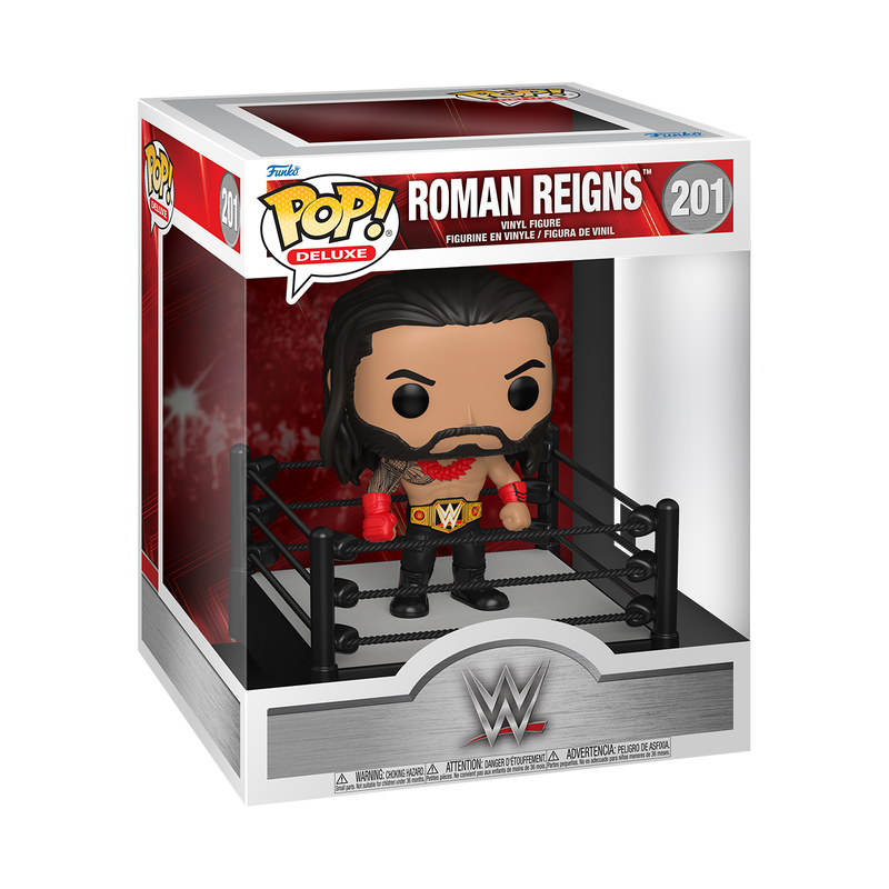 WWE S30 - WRESTLEMANIA - POP FUNKO DELUXE VINYL FIGURE 201 ROMAN REIGNS (IN RING)
