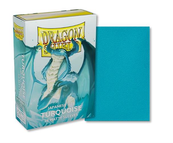 AT-11155 - 60 JAPANESE SIZE MATTE SLEEVES - TURQUOISE