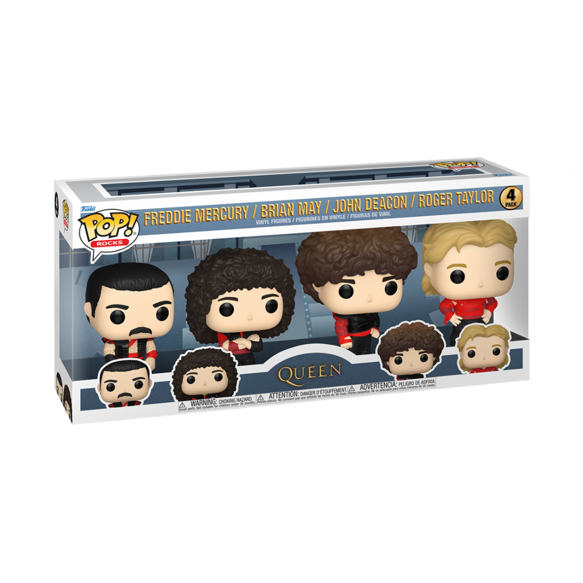 QUEEN - POP FUNKO VINYL FIGURE 4-PACK - RADIO GAGA 9CM