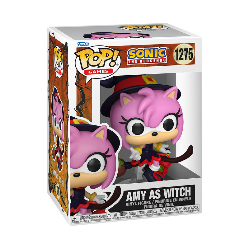 SONIC THE HEDGEHOG S11 - POP FUNKO VINYL FIGURE 1275 AMY AS WITCH 9CM