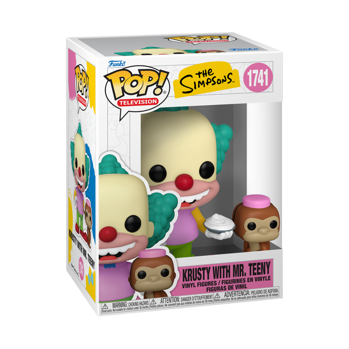 THE SIMPSONS - POP FUNKO VINYL FIGURE 1741 KRUSTY WITH MR.TENNY 9CM