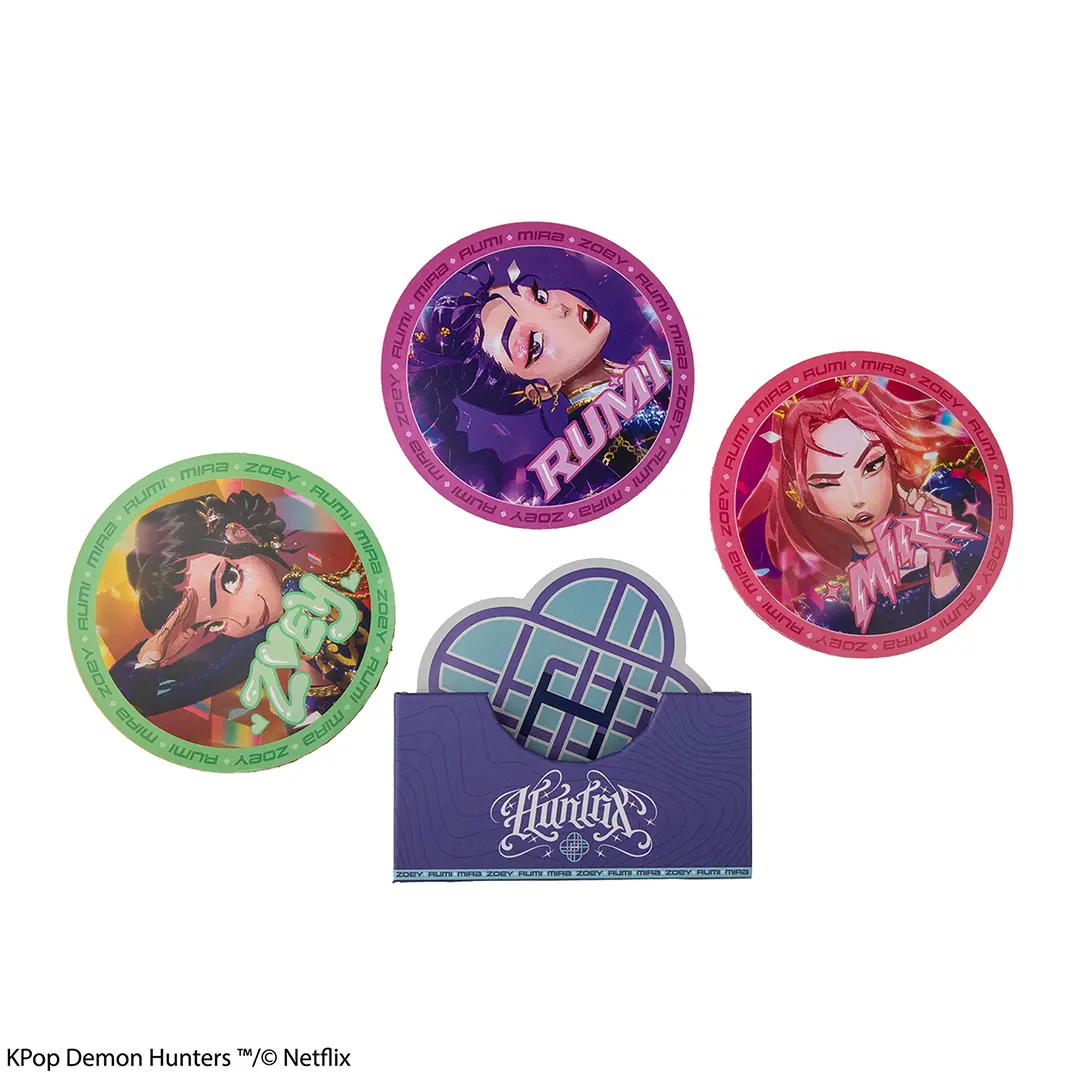 CR4121 - SET DI 4 SOTTOBICCHIERI – HUNTRIX - KPOP DEMON HUNTERS