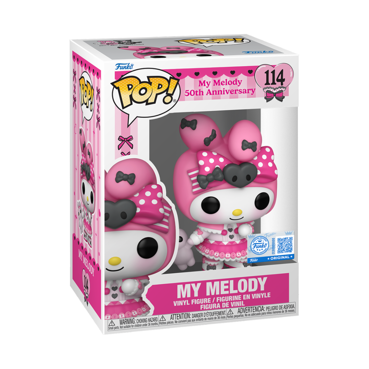 SANRIO: KUROMI 20TH ANNIVERSARY - POP FUNKO VINYL FIGURE 114 MY MELODY (SPC) 9CM