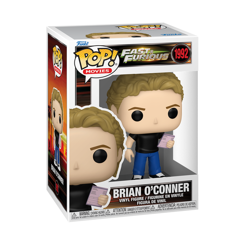 FAST & FURIOUS S2 - POP FUNKO VINYL FIGURE 1992 BRIAN O'CONNER 9CM