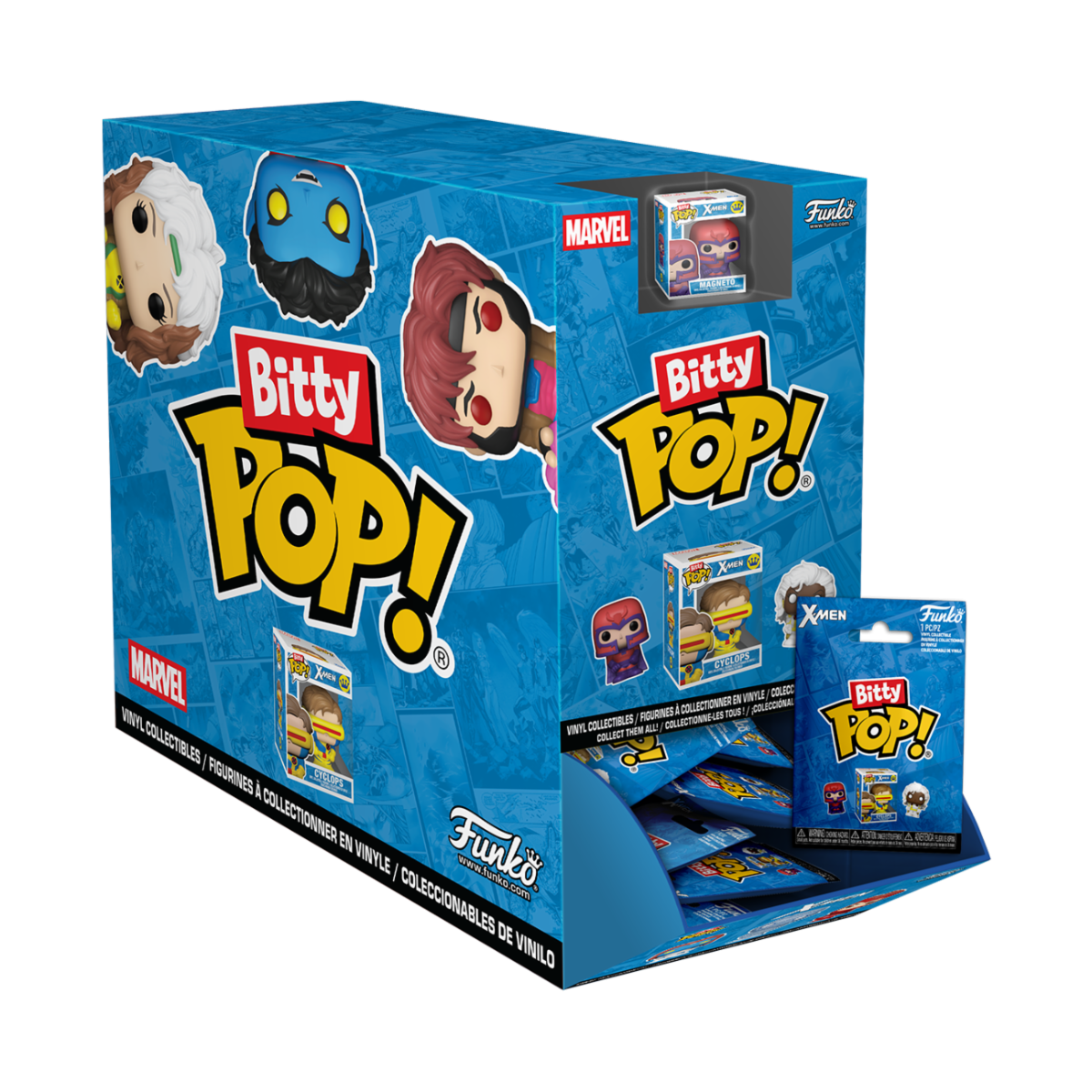 MARVEL - POP FUNKO BITTY VINYL FIGURE - X-MEN- 32PZ DISPLAY 2CM