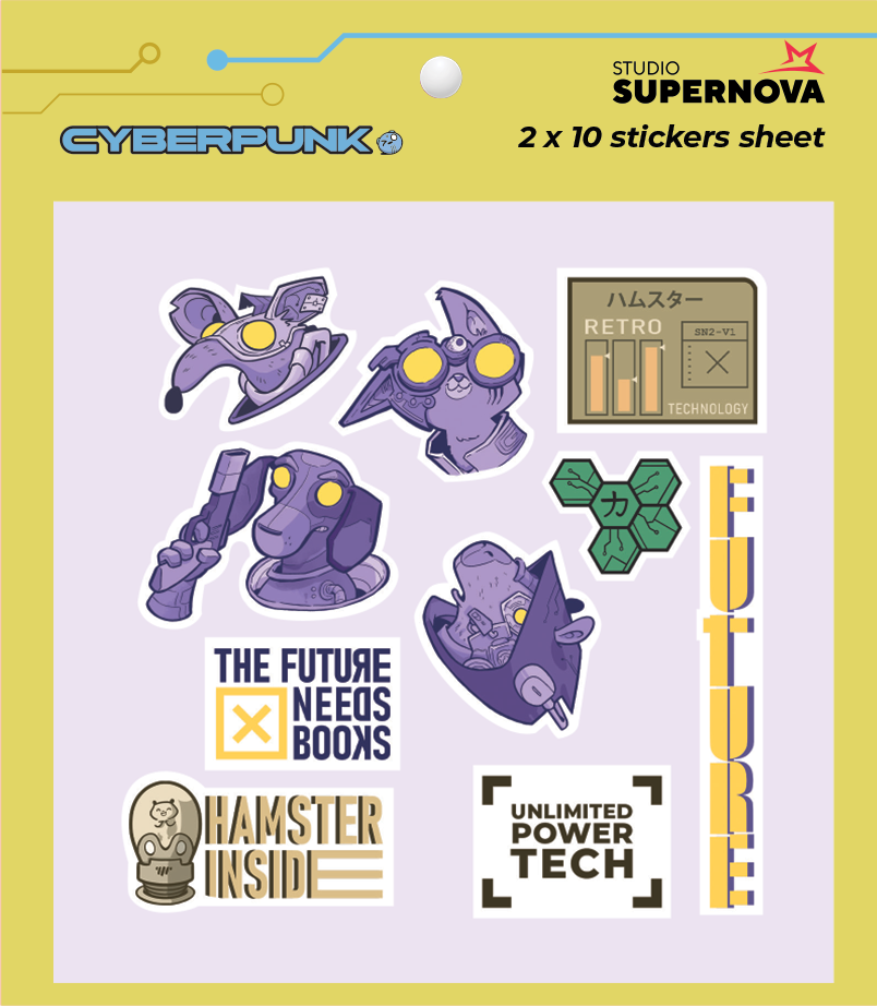 SET STICKER - CYBERPUNK 1