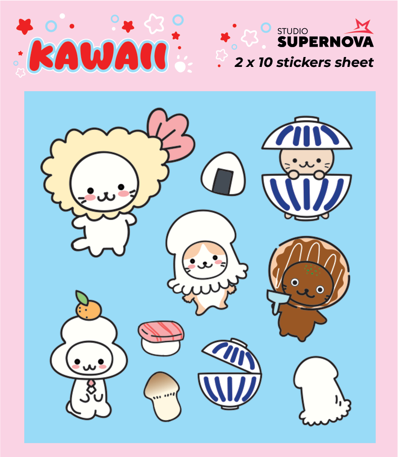 SET STICKER - KAWAII 1