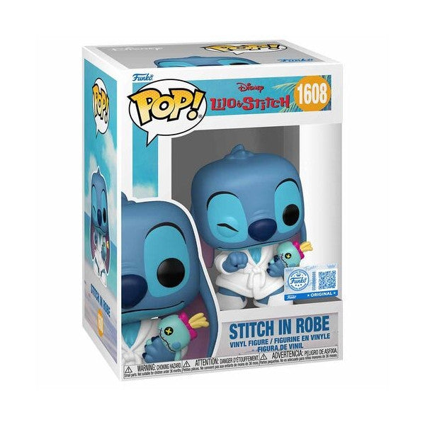 DISNEY: LILO & STITCH - POP FUNKO VINYL FIGURE - STITCH IN ROBE 9CM